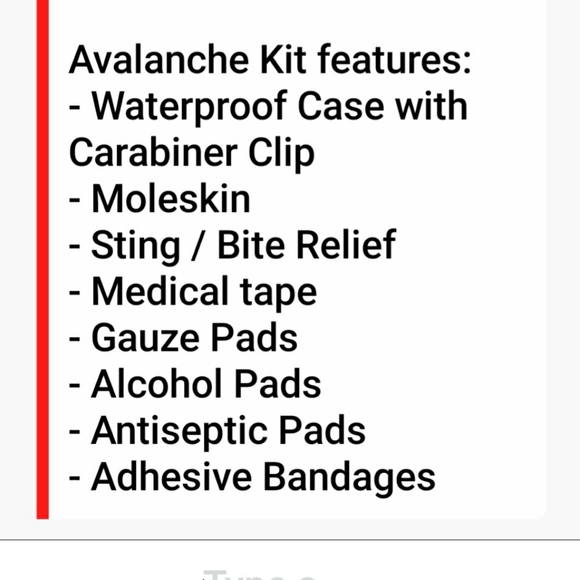 Avalanche NWT 30 Piece Waterproof First Aid Kit - Picture 9 of 9